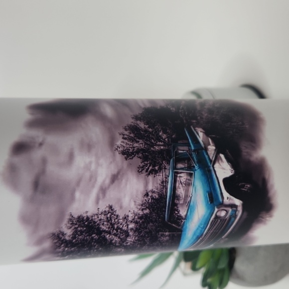 Glow In The Dark Retro Truck Hot/Cold Tumbler stainless steel. - Picture 3 of 4